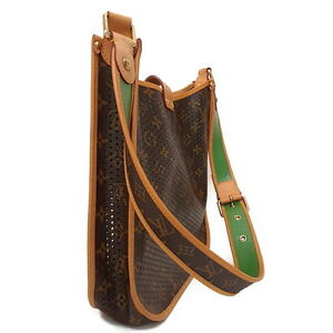 Louis Vuitton Monogram Leather Bag Shoulder Perforated Musette Brown
